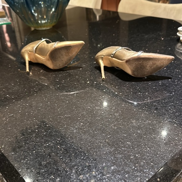 Malone Souliers size 37 gold and silver heels - Picture 4 of 5